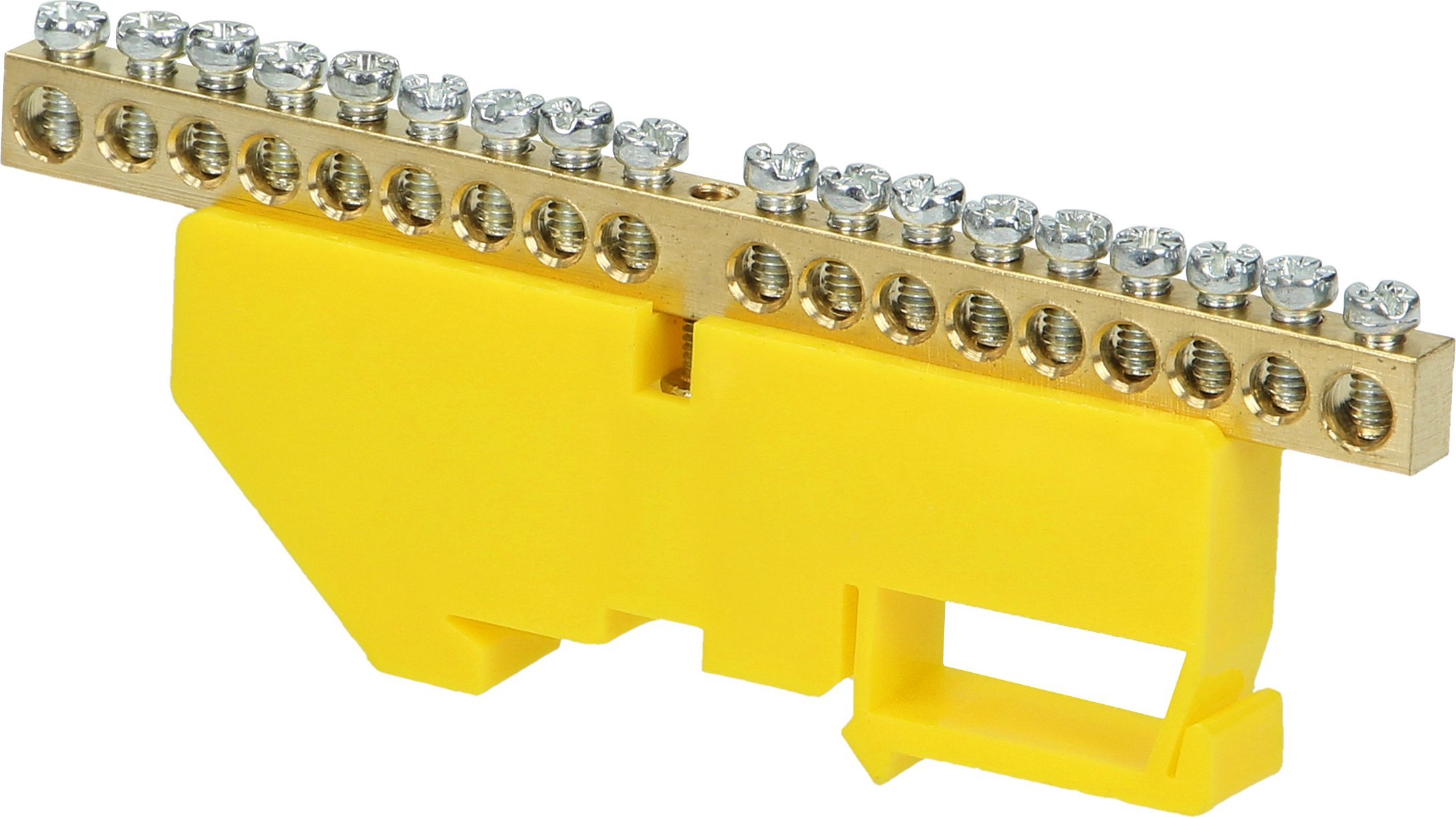 Orno Listwa zaciskowa PE, na szynę TH35, 18 przewodów, żółta