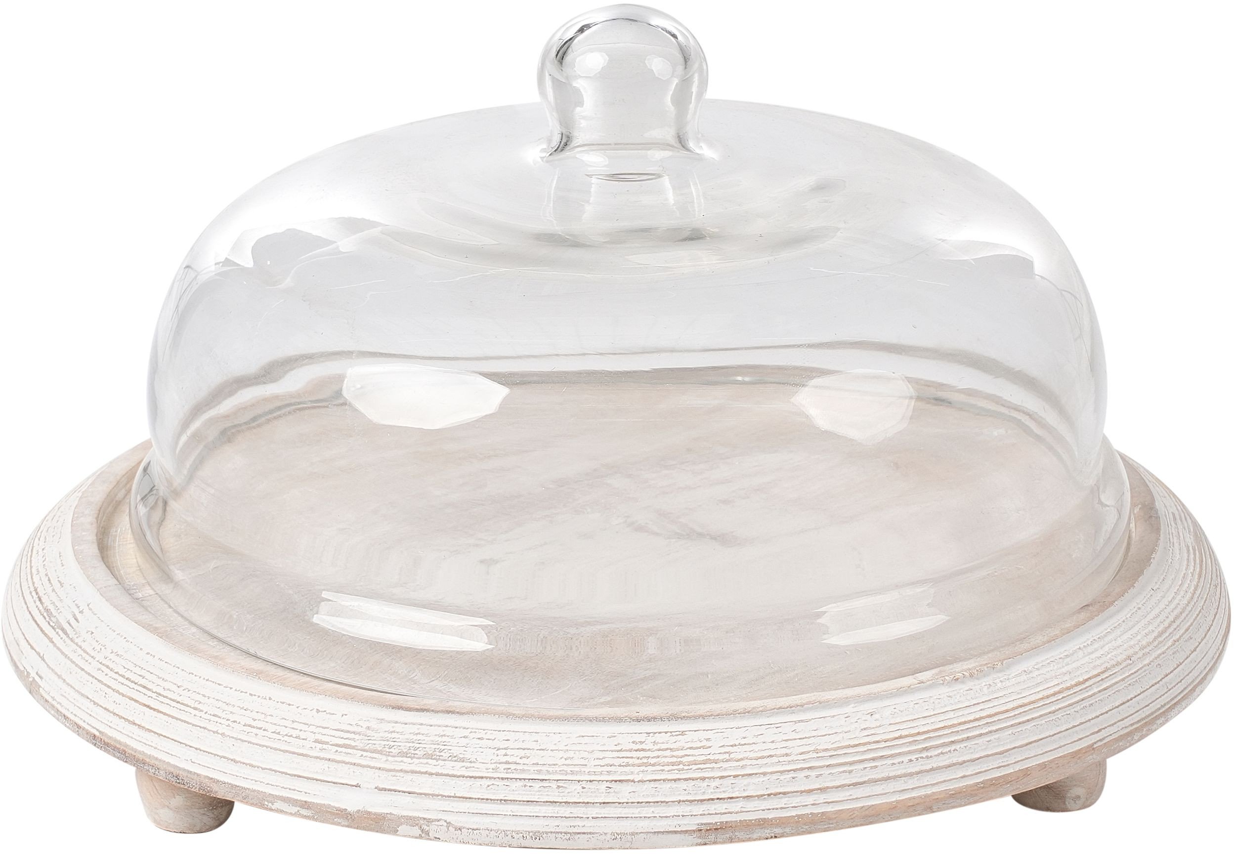 Patera na ciasto ZAGAZIG Drewno mango Jasnobrązowy