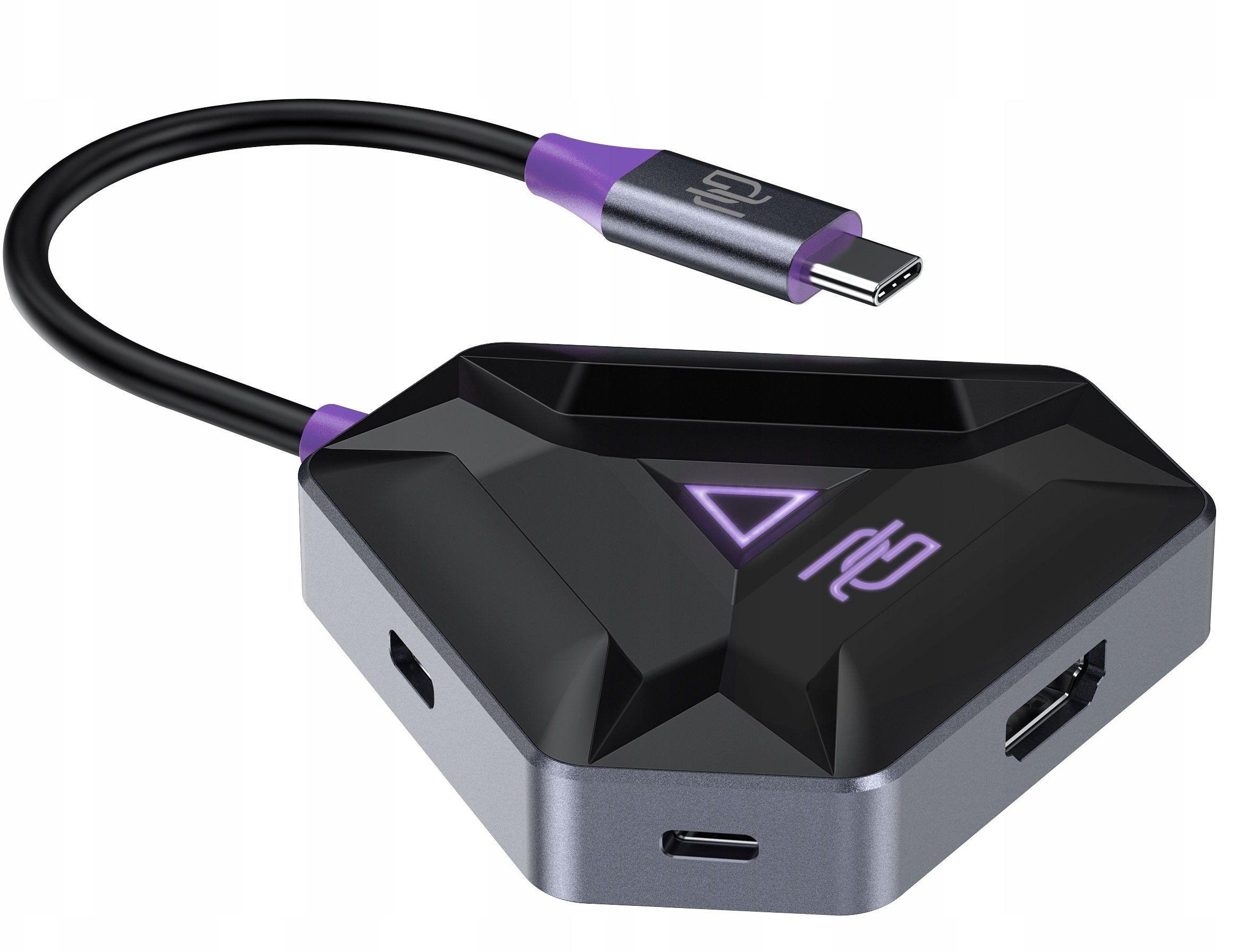 Hub Dla Graczy Gamingowy 2x Usb-c 2x Usb 3.0 Hdmi Pd 100w Laptop Pc Proove / Hbpg18221205 / Spectre Gaming Hub
