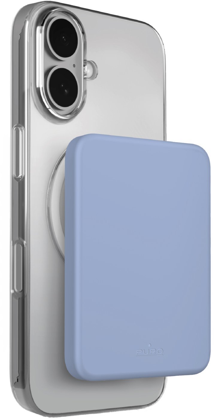 Powerbank Puro Mini Pwer Mag 4200 mAh niebieski - przenośne źródło zasilania PUFCBB40P2MAGBLUE17 (8018417528767)