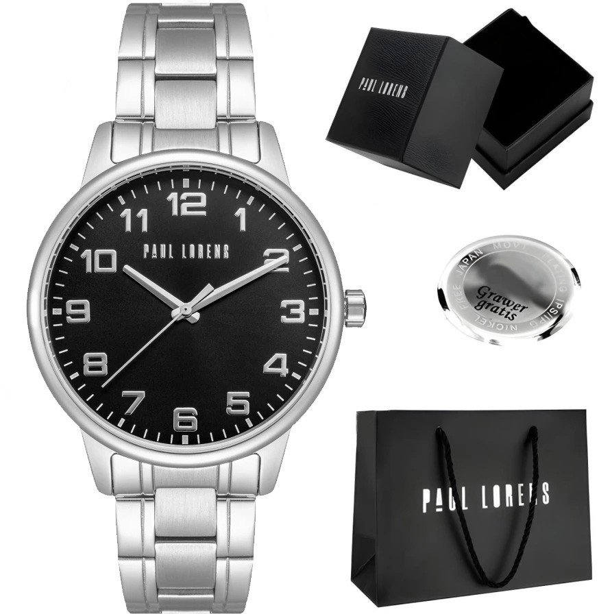 Zegarek Paul Lorens Zegarek męski GUARO-1C1 Z GRAWEREM