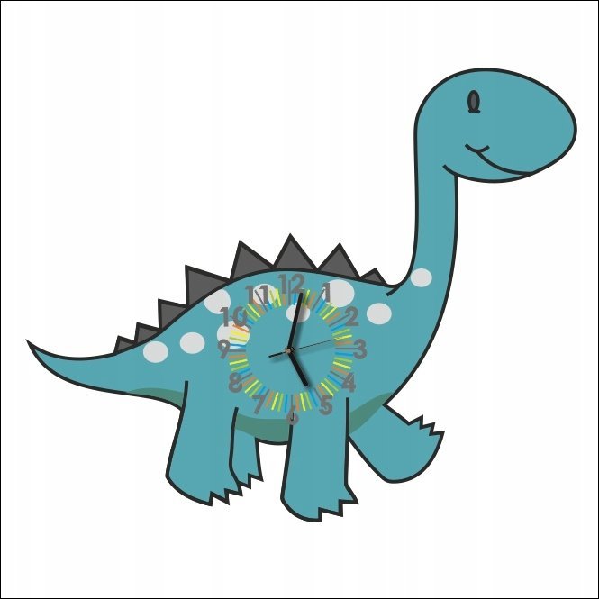 naSciane Zegar ścienny DINO dinuś dinozaur na prezent