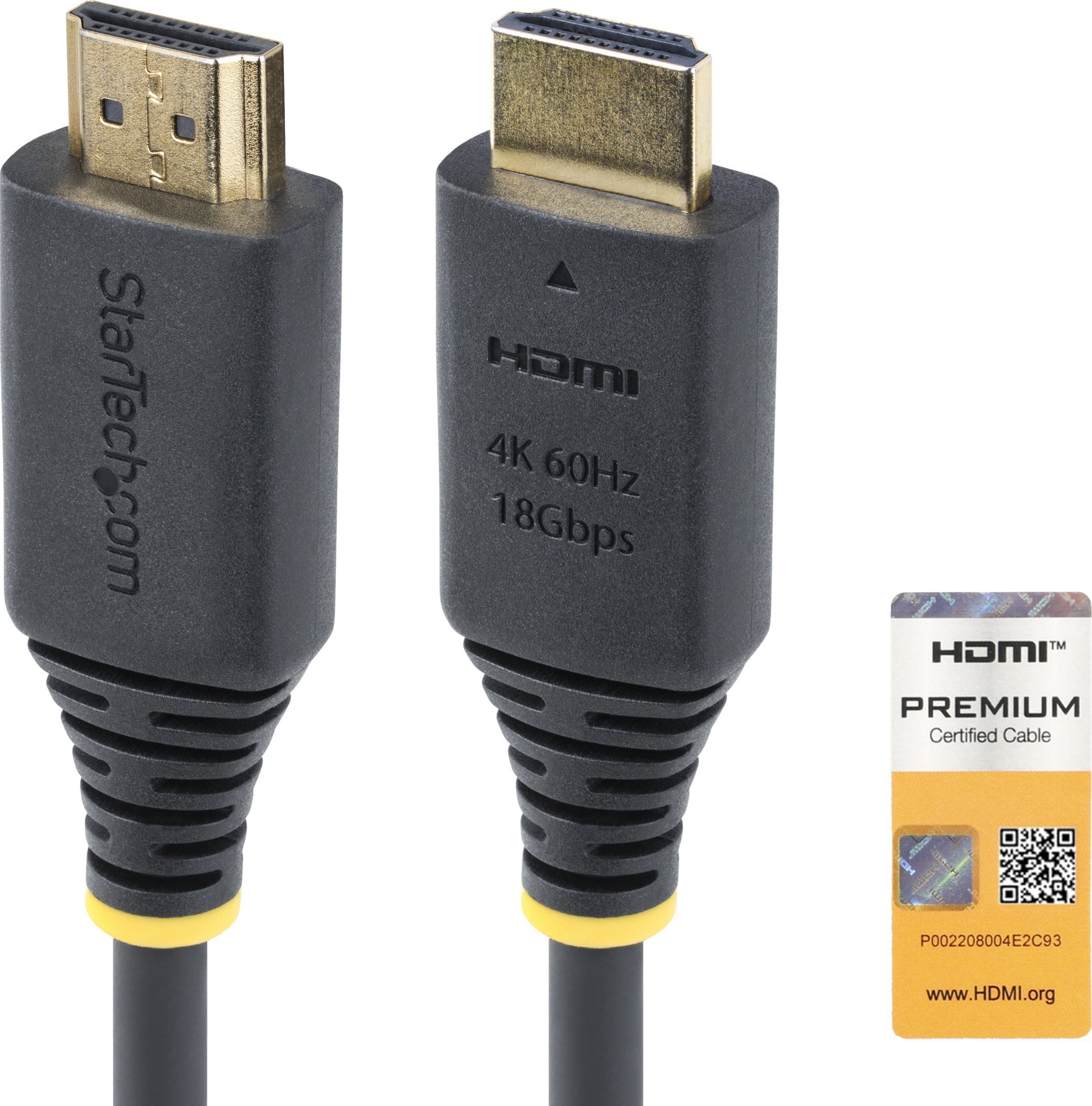 StarTech HDMI2-CABLE-4K60-3M kabel HDMI HDMI Typu A (Standard) Czarny