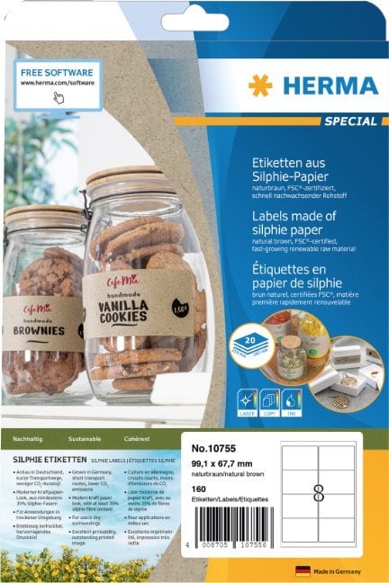 Herma HERMA Etiketten Silphie A4 20 Blatt 99.1x67.7