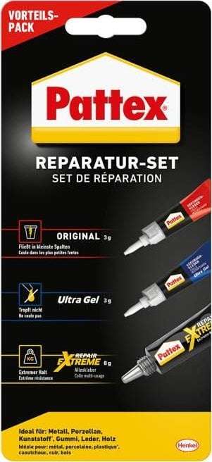 Pattex Pattex Reparatur-Set Sek.kleber flüssig & Gel+Repair Extreme