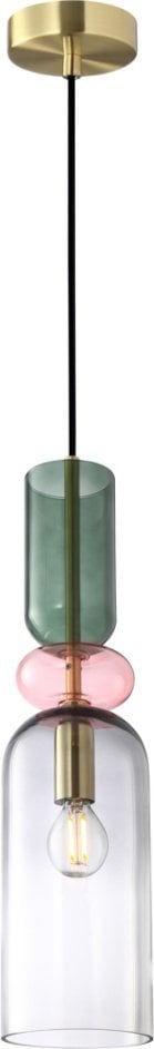 Lampa wisząca Italux Italux Manso PND-37462D-MC-GD lampa wisząca zwis 1x40W E14 multikolor/złota