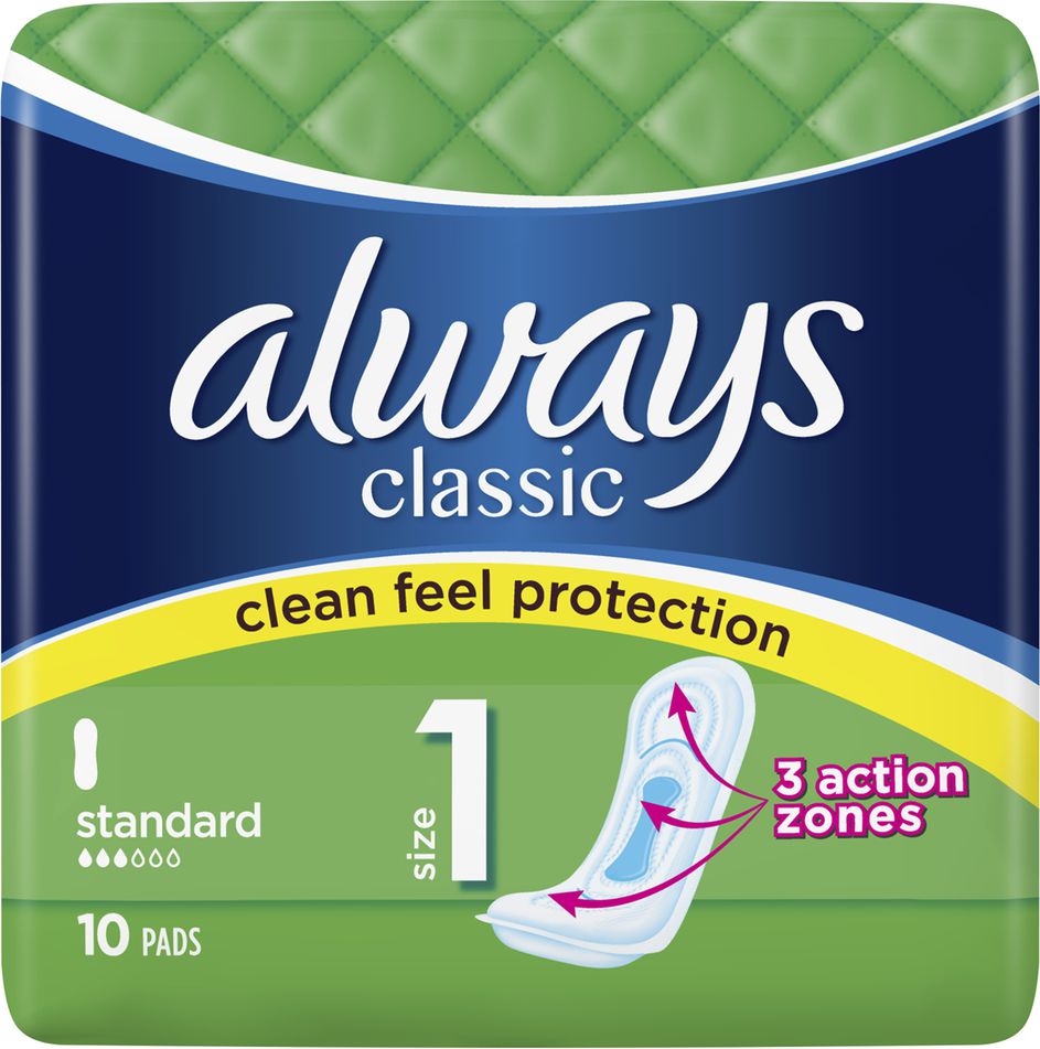 Always Podpaski Classic Standard 10 szt