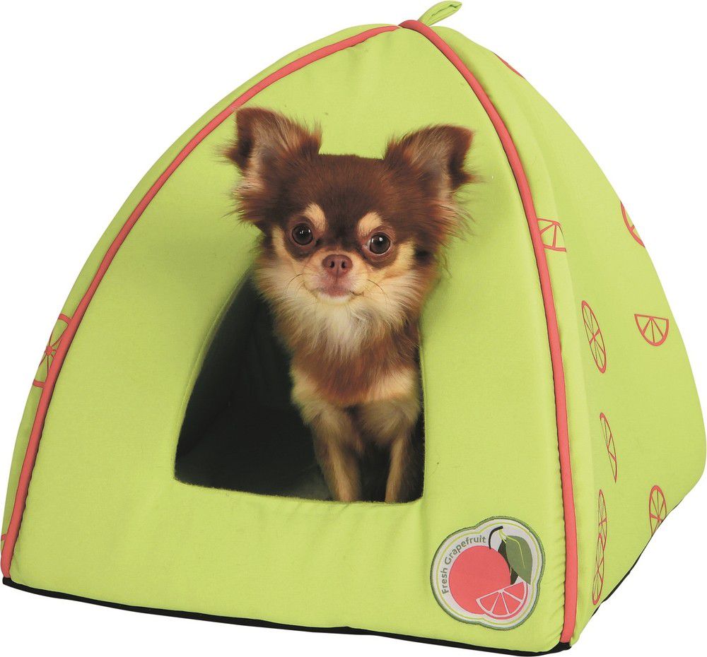 Trixie Legowisko-jaskinia Fresh Fruits, 40 × 38 × 40 cm, jasnozielone