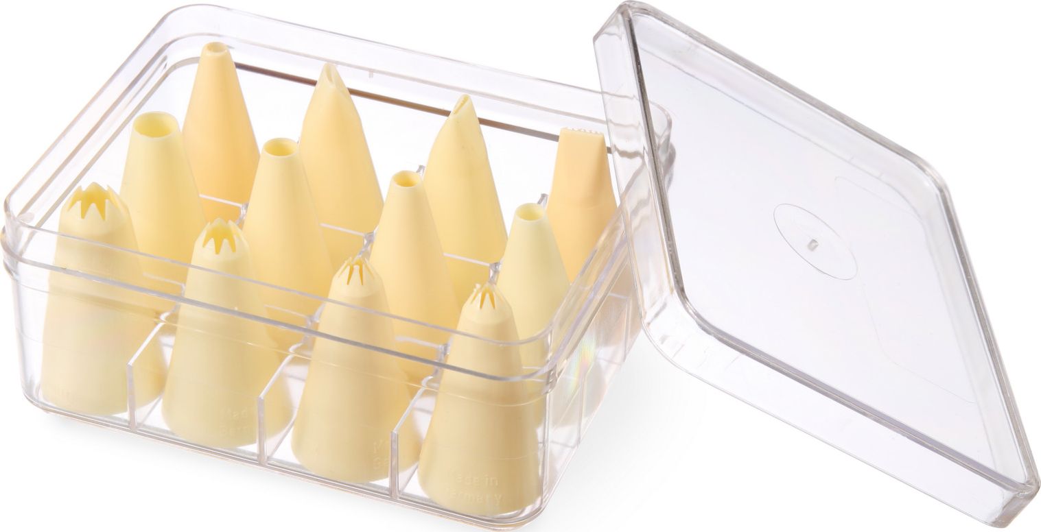 Hendi Końcówki do rożków rękawów cukierniczych do dekorowania ZESTAW 12 szt. - Hendi 551400 Końcówki do rożków rękawów cukierniczych do dekorowania ZE