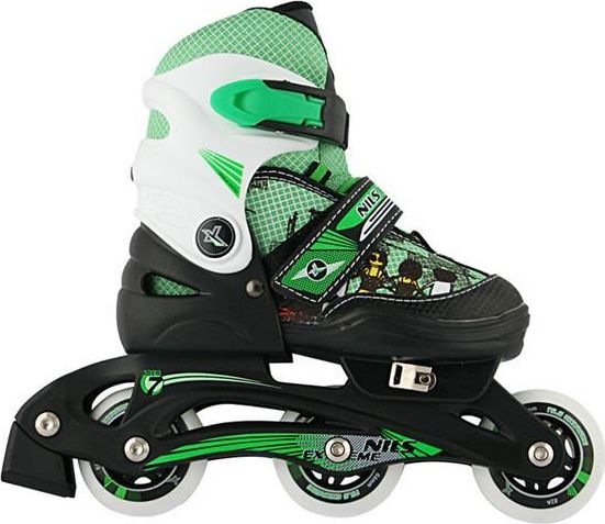 Rolki Nils Extreme NJ9128 rekreacyjne regulowane zielone r. 31-33
