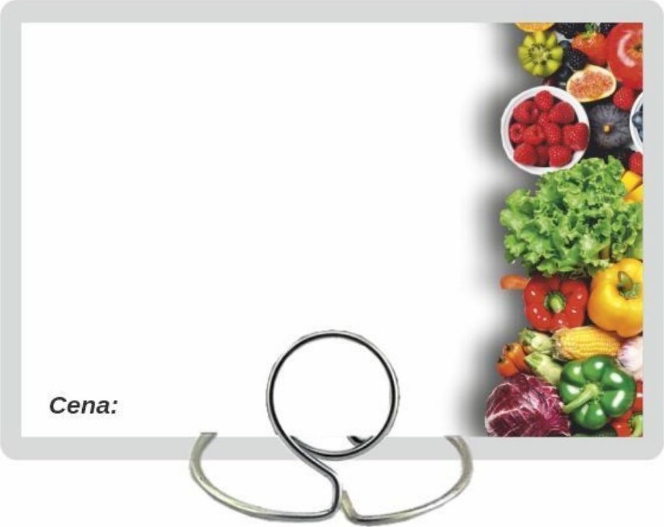 StudioCen Klasyczne cenówki laminowane na warzywa 50 szt.