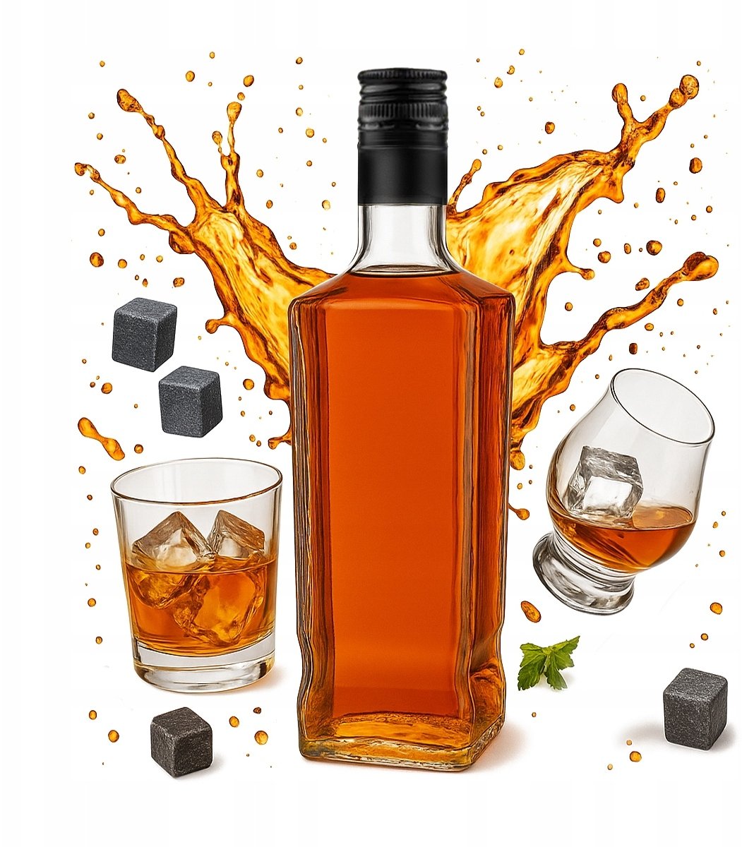 Butelka JACK WALKER 1000ml + ZAKRĘTKA na BIMBER WHISKY RUM Pojemnik 1L