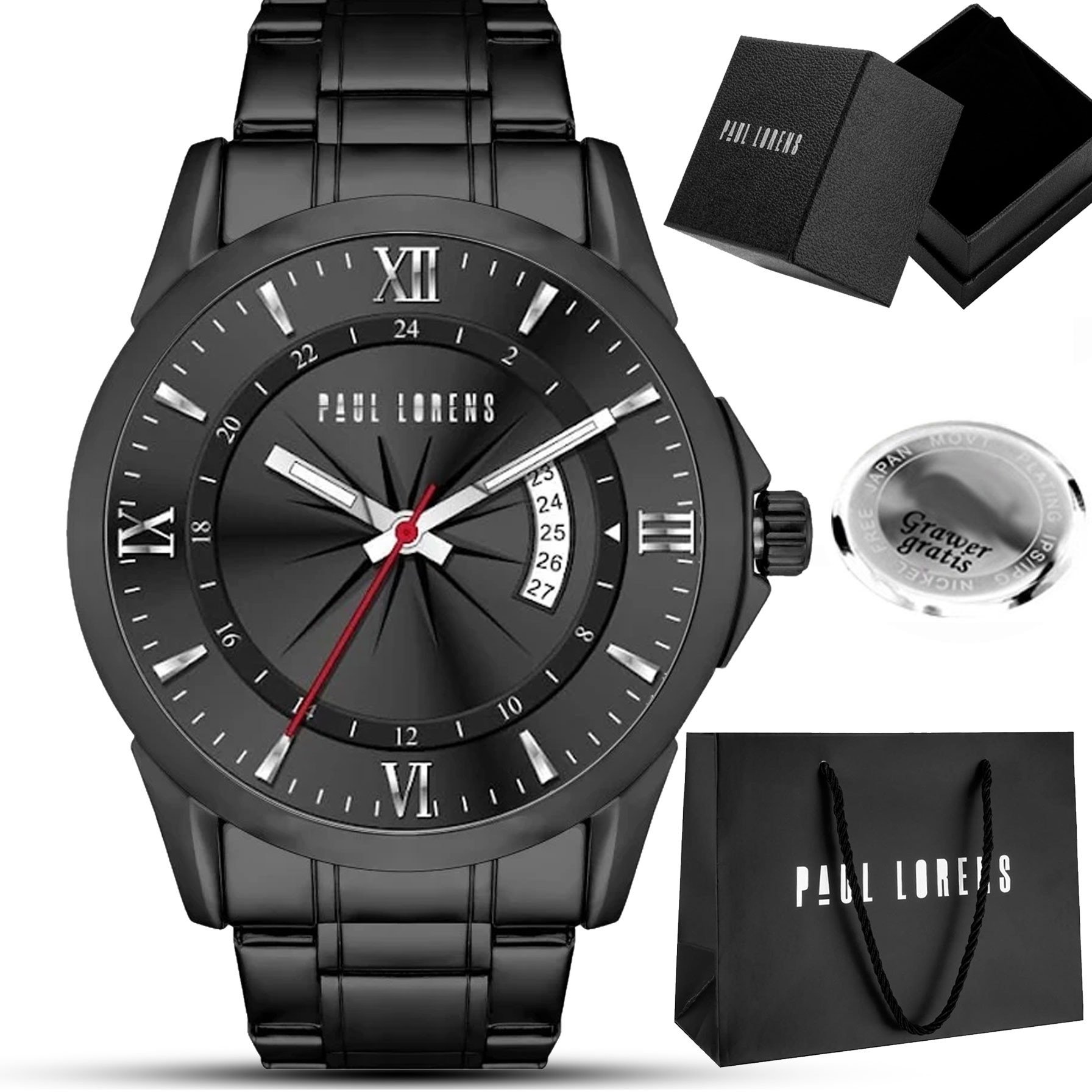 Zegarek męski Paul Lorens TRISTOR-1A5 z grawerem