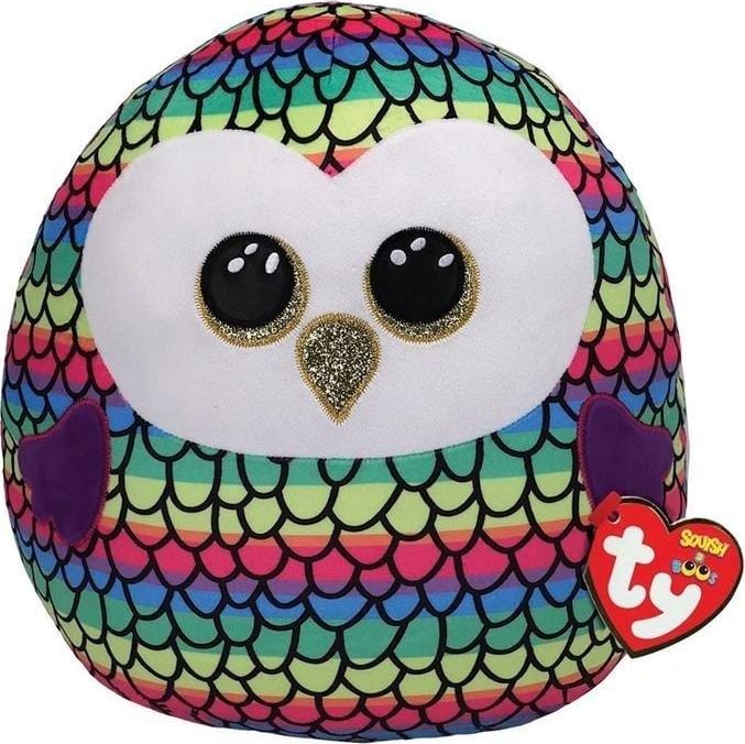 TY Squish-a-Boos Owen wielobarwna sowa 22cm