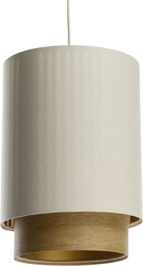 Lampa wisząca DUO LAMI LINE 25 kremowa/brązowa BPS KONCEPT