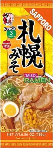 Zupa Ramen Sapporo Miso o smaku miso 186g - Itsuki