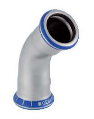 Geberit Kolano Mapress Edelstahl 45° 35 - 32606