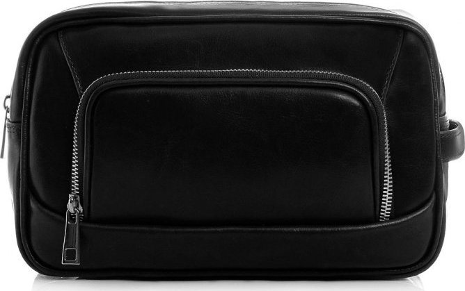 POLSKA SKÓRZANA KOSMETYCZKA SOLOME CZARNA