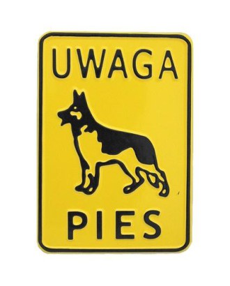 Tablica 15x20cm Uwaga Pies! - M P23