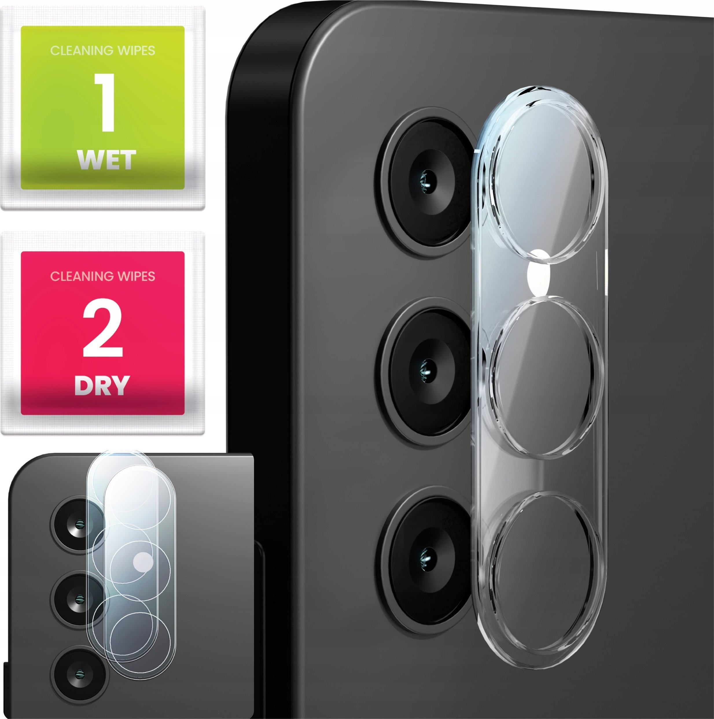 2-PAK Szkło Na Aparat Do Samsung Galaxy S24 (Hartowane, Ochronne, 9H)