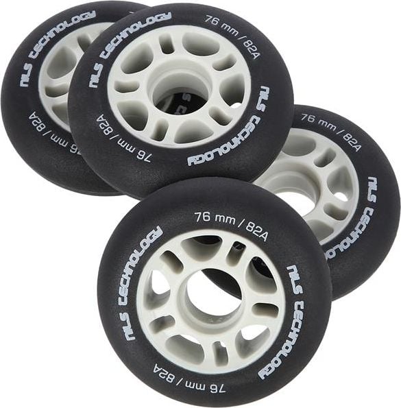 Nils Extreme PU 76x24 82A CZARNE MATOWE KÓŁKA (4 szt.) NILS EXTREME