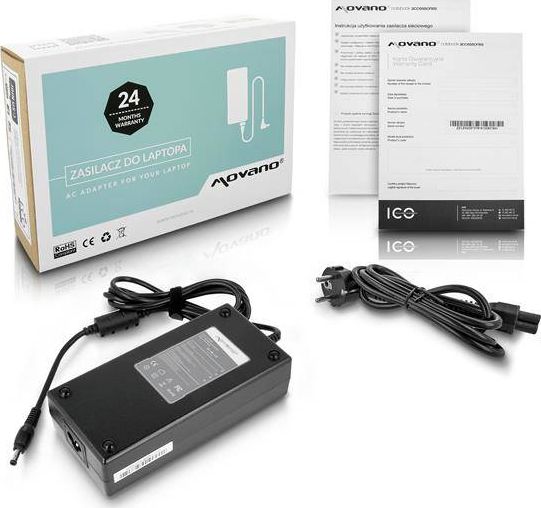 Zasilacz do laptopa Movano 180 W, 2.5 mm, 9.5 A, 19 V (ZZ/LIT1995)