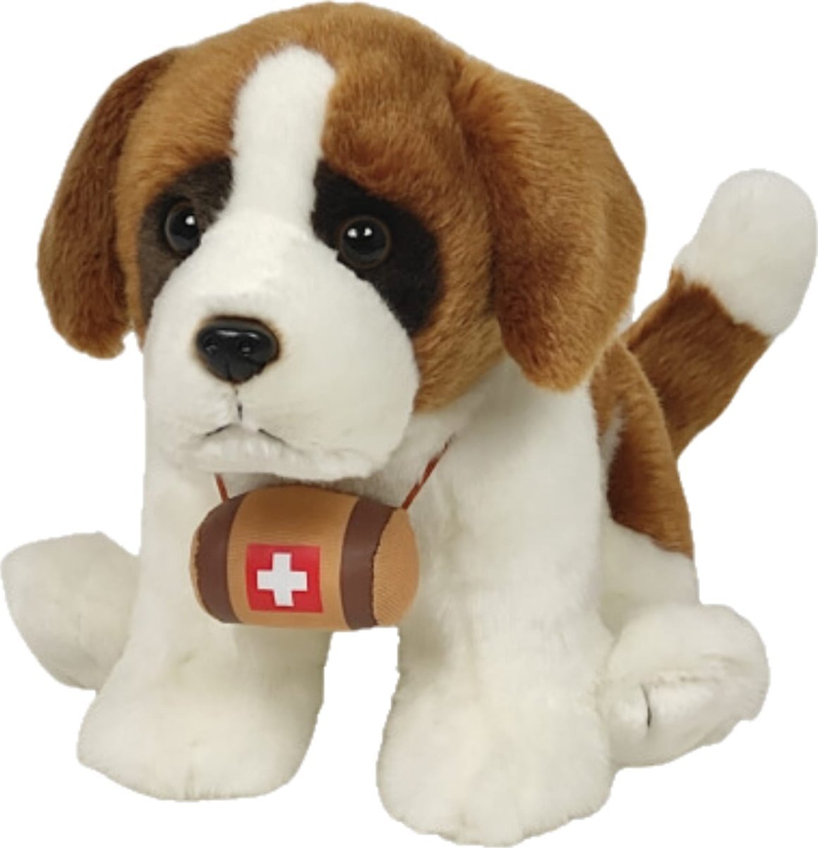 Dubi Maskotka Pies Bernardyn Z Beczką Pluszak 25cm Miękka Przytulanka Miś