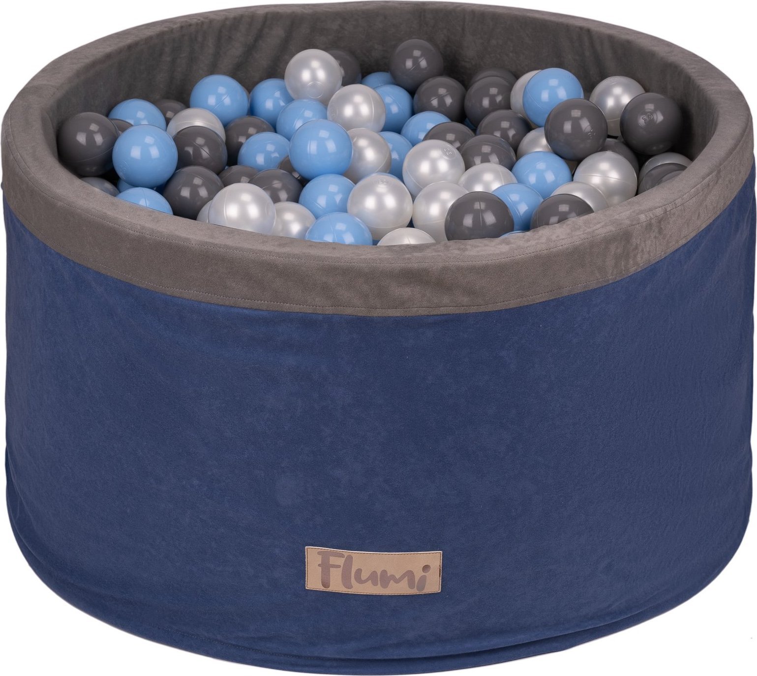 Blomster Suchy basen NIEBIESKI + PIŁKI BABYBLUE-SZARE-PERŁOWE