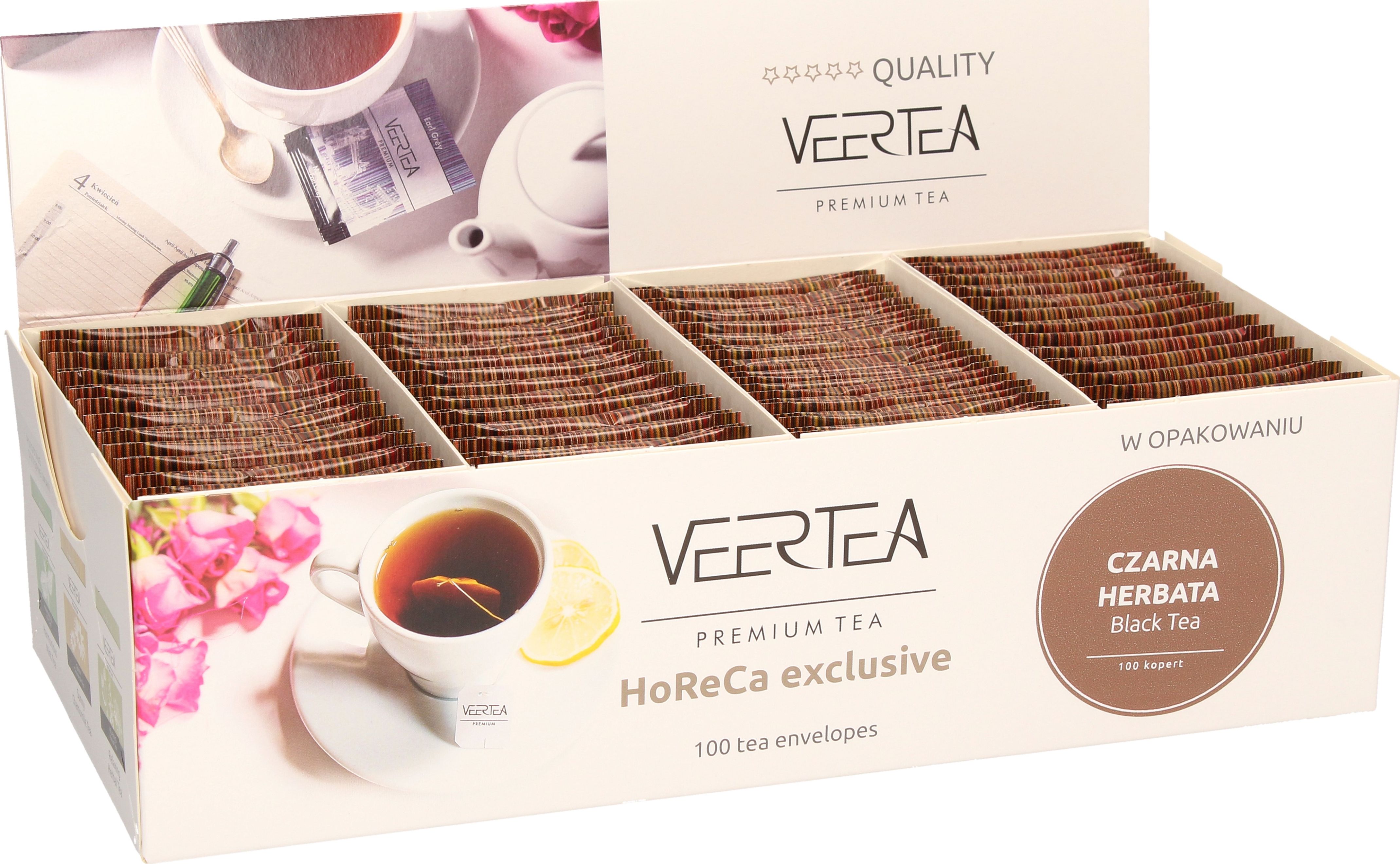 VEERTEA PREMIUM Herbata czarna Black Tea 100 torebek