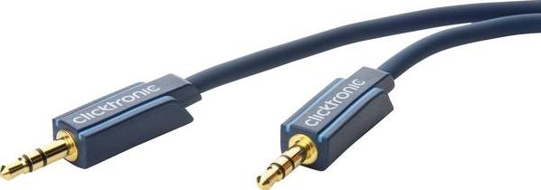 Kabel Clicktronic Jack 3.5mm - Jack 3.5mm 1.5m granatowy (70477)