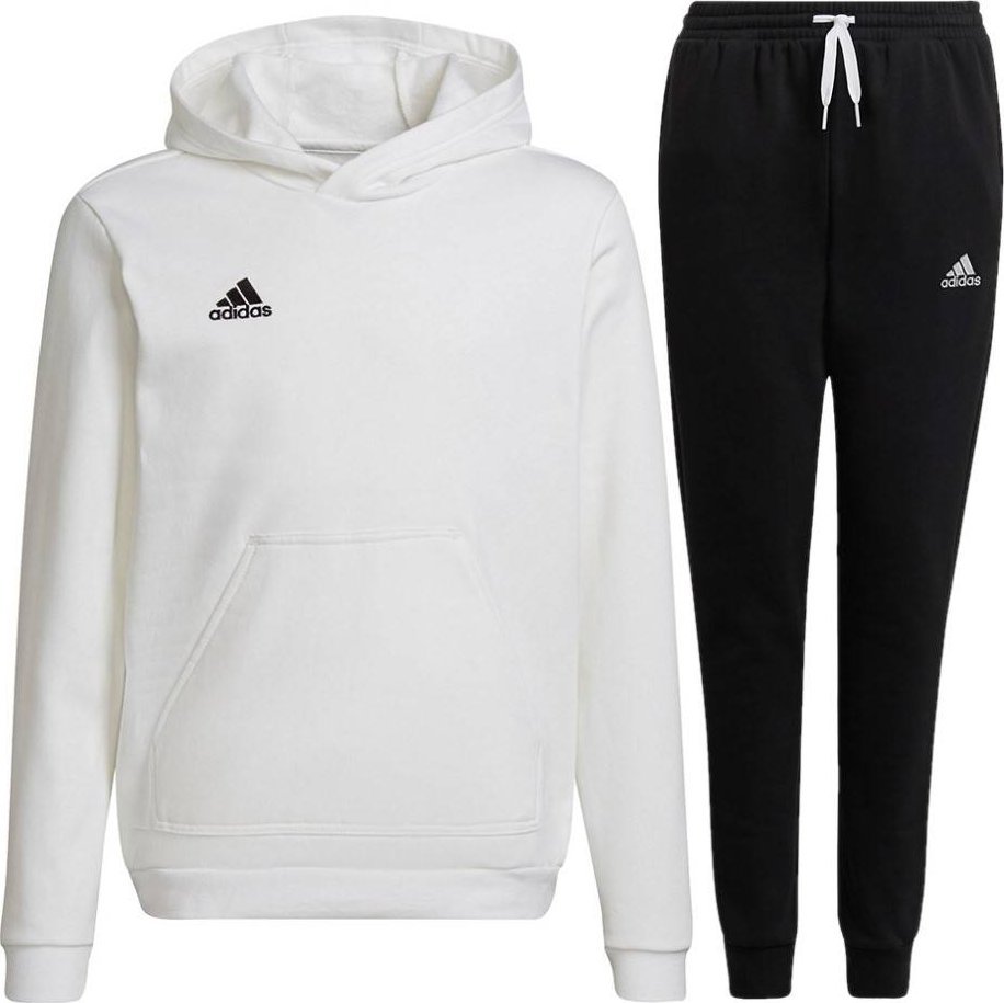 Adidas Dres dziecięcy Adidas Entrada 22 komplet biały + czarny