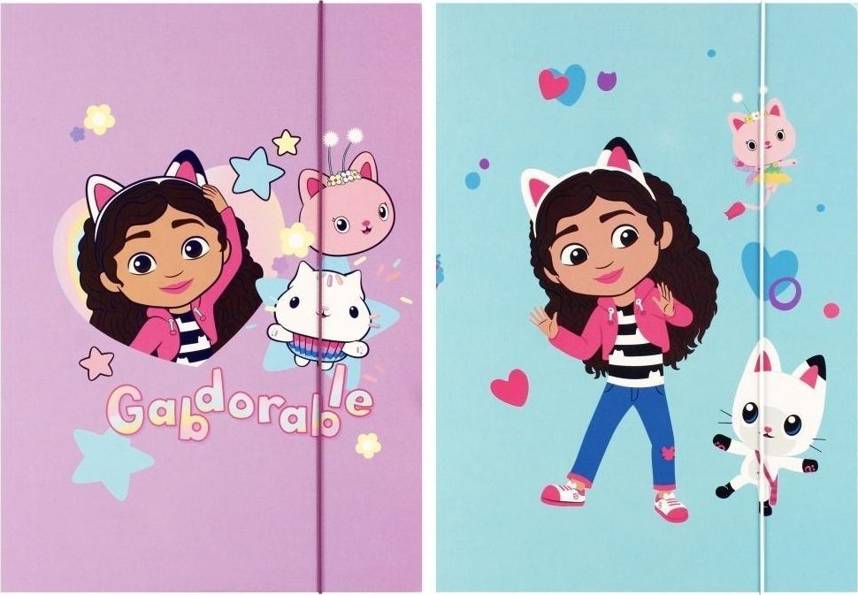 Teczka z gumką A4 Koci Domek Gabi