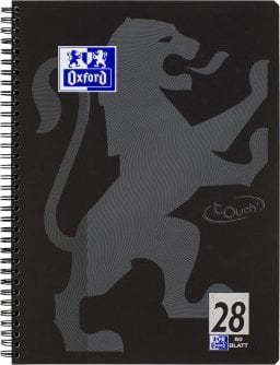 Oxford 400121610 notatnik A4+ 160 ark. Czarny, Szary