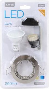 Omega LED Spot Light Holder Round Nickel