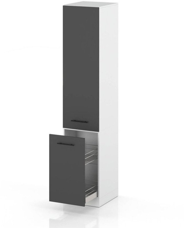 słupek kuchenny stojący 60cm szafka modułowa cargo s60 spremium szary mat