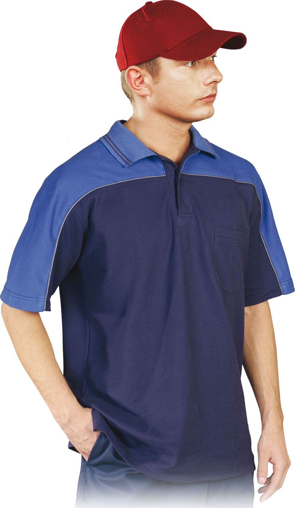 Reis Polo-Forest Koszulka Robocza Granat Blue Polo - S