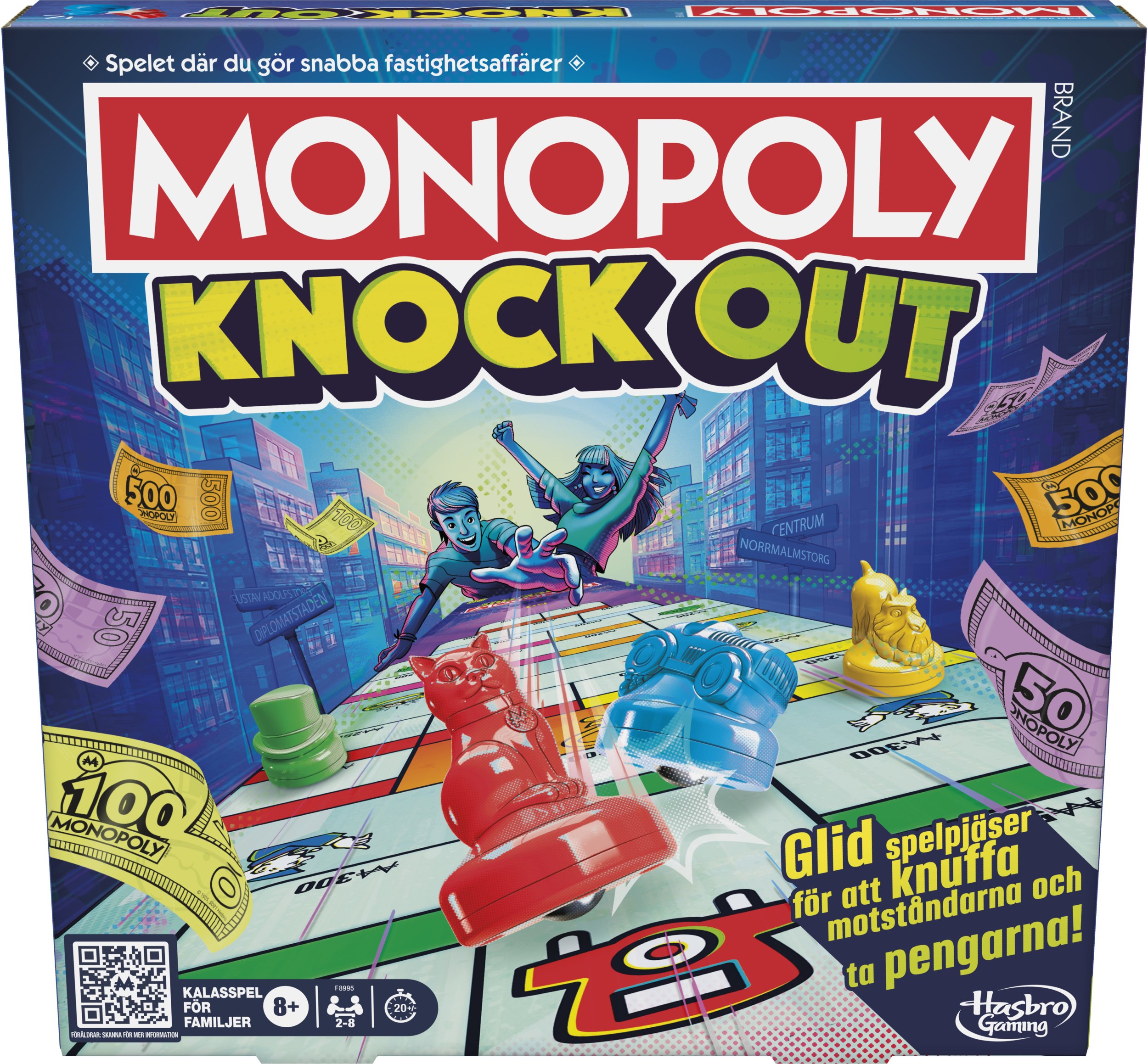 MONOPOLY Boardgame Knockout (In Swedish lang.)