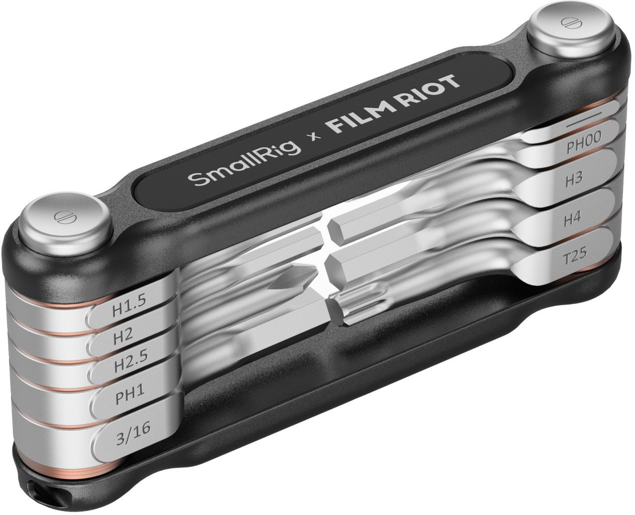 Smallrig 4375 Składany zestaw kluczy multitool 10-w-1, czarny