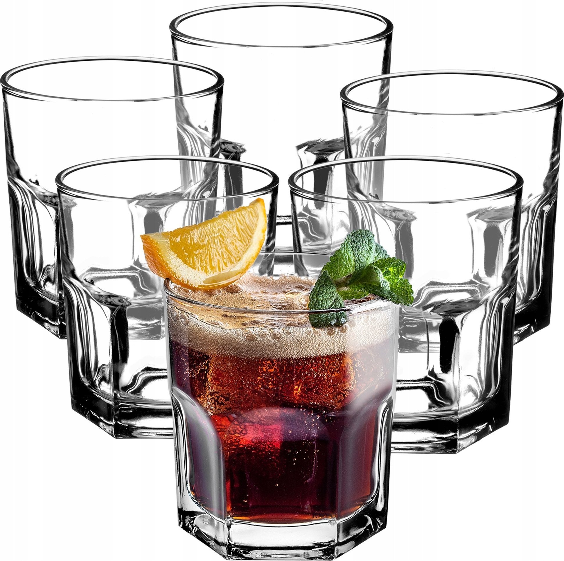 Kadax Szklanki 290ml Zestaw 6szt Do Whisky Drinków Soku