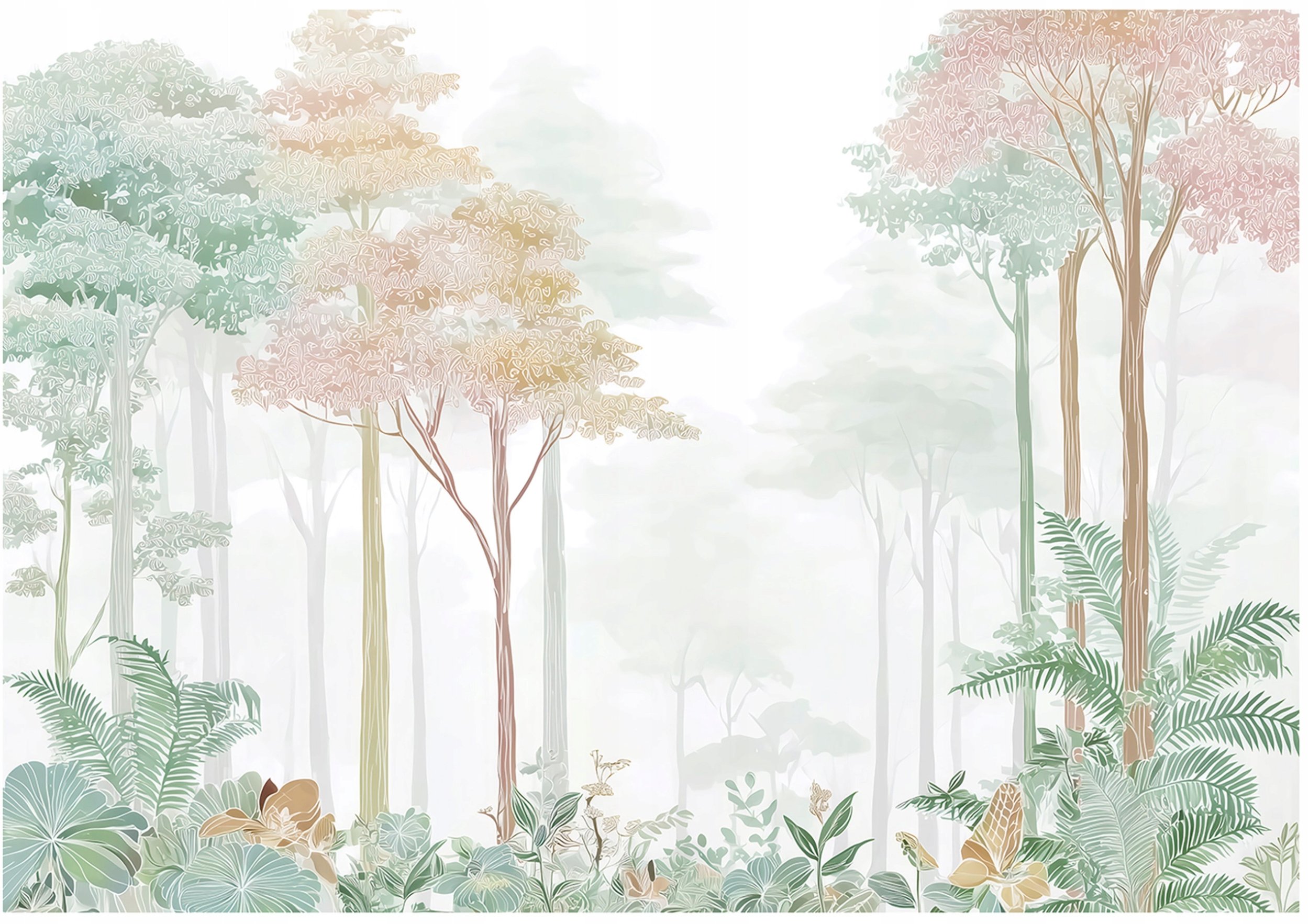 Fototapeta Na Flizelinie Las Drzewa Do Sypialni Salonu 400x280