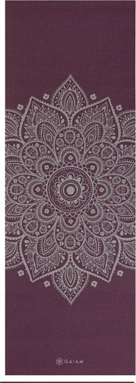 Gaiam GAIAM MATA DO JOGI MIDNIGHT PLUM SUNDIAL FLOWER 5MM 65734