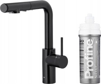 Bateria kuchenna KFA DUERO PURE BASIC PULL-OUT BATERIA KUCHENNA Z FUNKCJĄ FILTRACJI WODY I WYCIĄGANĄ WYLEWKĄ + ZESTAW FILTRUJĄCY PROFINE SILVER S, CZA