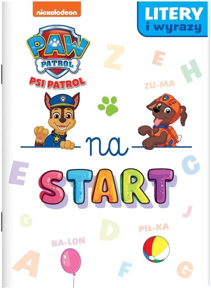 Psi Patrol. Na start. Litery i wyrazy.