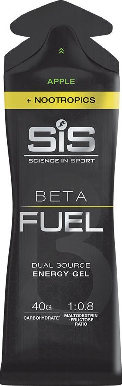 SIS SCIENCE IN SPORT SIS Beta Fuel Energy Gel+Nootropics 60ml ŻEL ENERGETYCZNY Apple