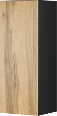 Cama Meble Witryna VIGO '90' pełna 90/35/32 czarny/dąb wotan