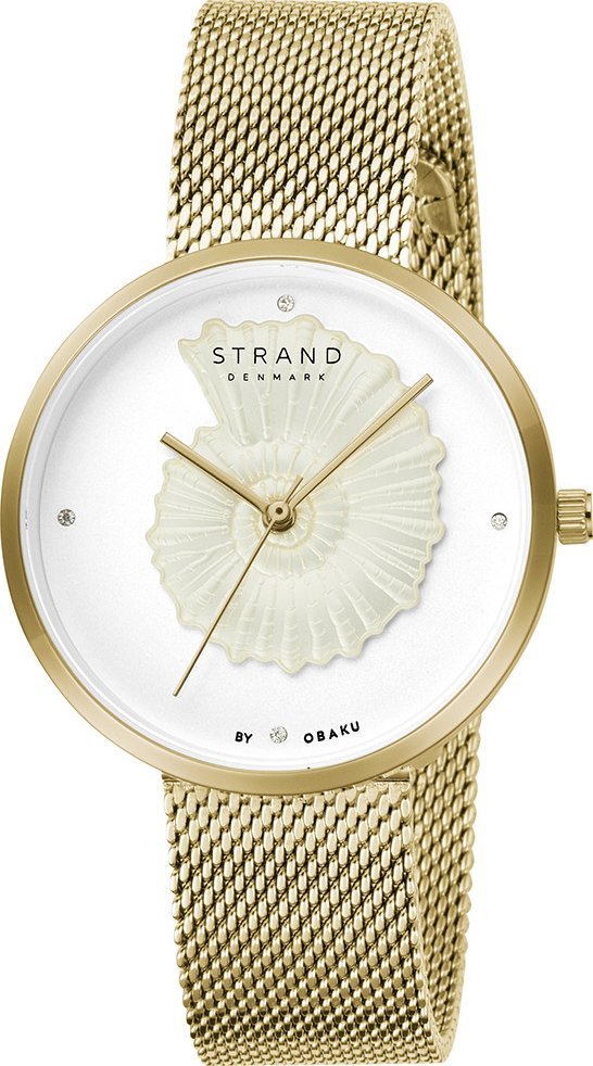 Zegarek Strand Zegarek damski Strand S700LHGIMG-DSS CYRKONIE złoty