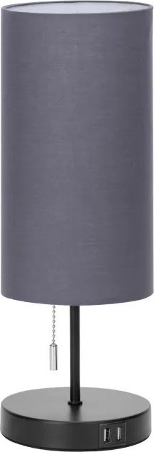 Lampa stołowa Aigostar Metalowa lampa stołowa USB*2 E27 Metalowa lampa stołowa USB*2 bez źródła światła E27