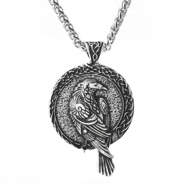 NASZYJNIK Wikingów KRUK Huginn i Muninn NORDIC 135