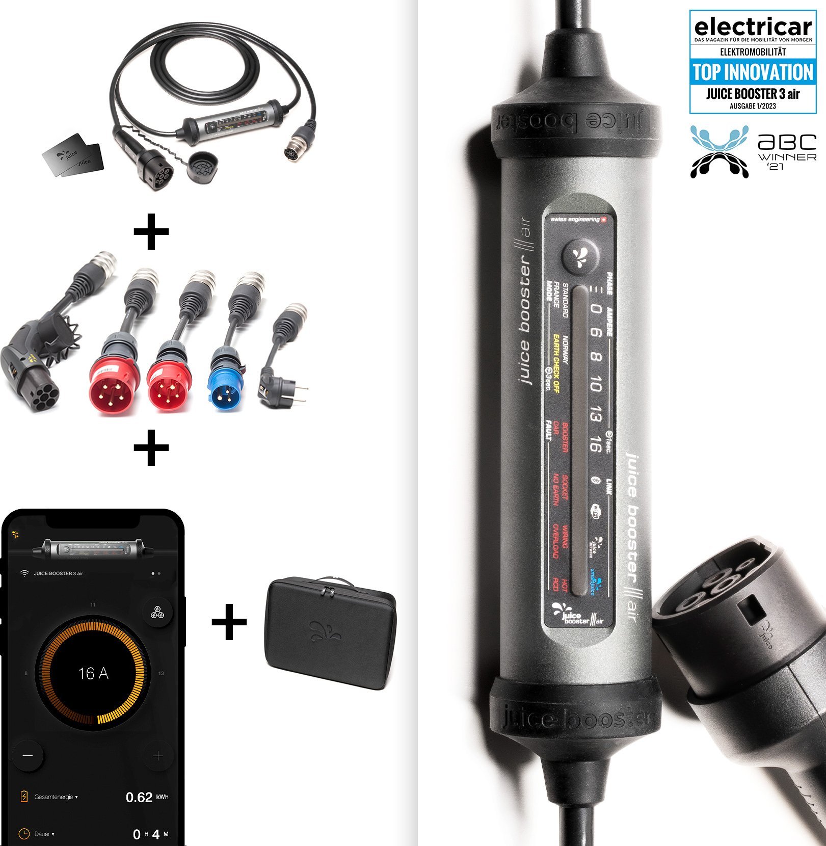 Ładowarka Juice Booster 3 air EU Traveller Set Plus 1,4 - 11 kW, 3.1 cable (EL-JB3AEVE2)