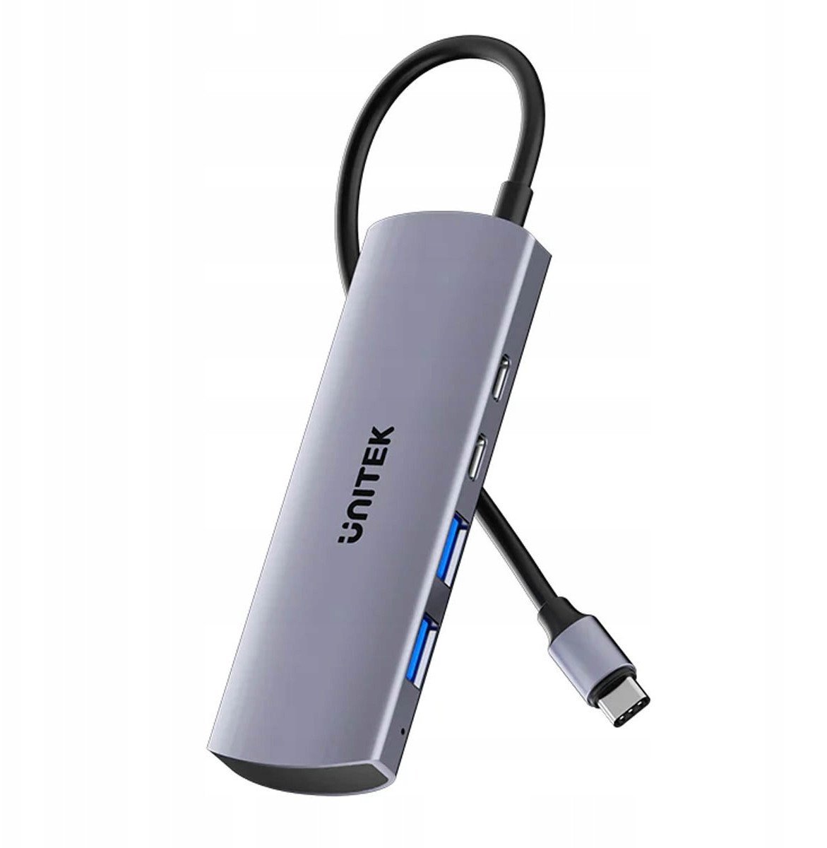 Unitek Hub 4w1 USB-C 10 Gbps, 2x USB-A i 2x USB-C H1112DGY01